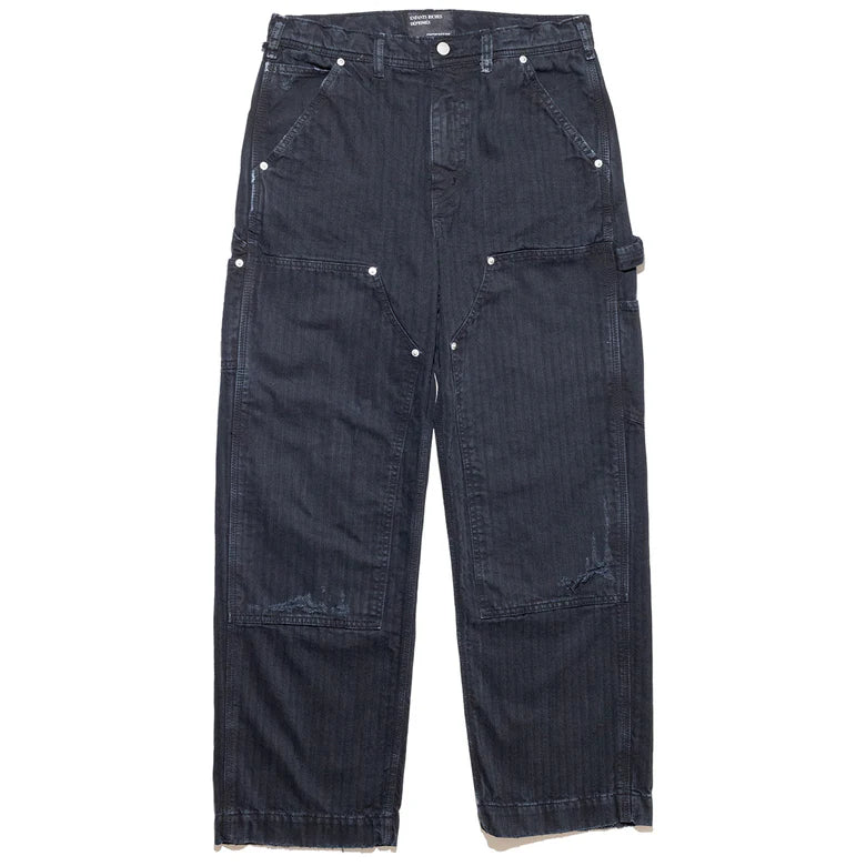 【DEARMINE】The Cross Knee Cutting Pants Double Knee Paint Pants – Patron of the New