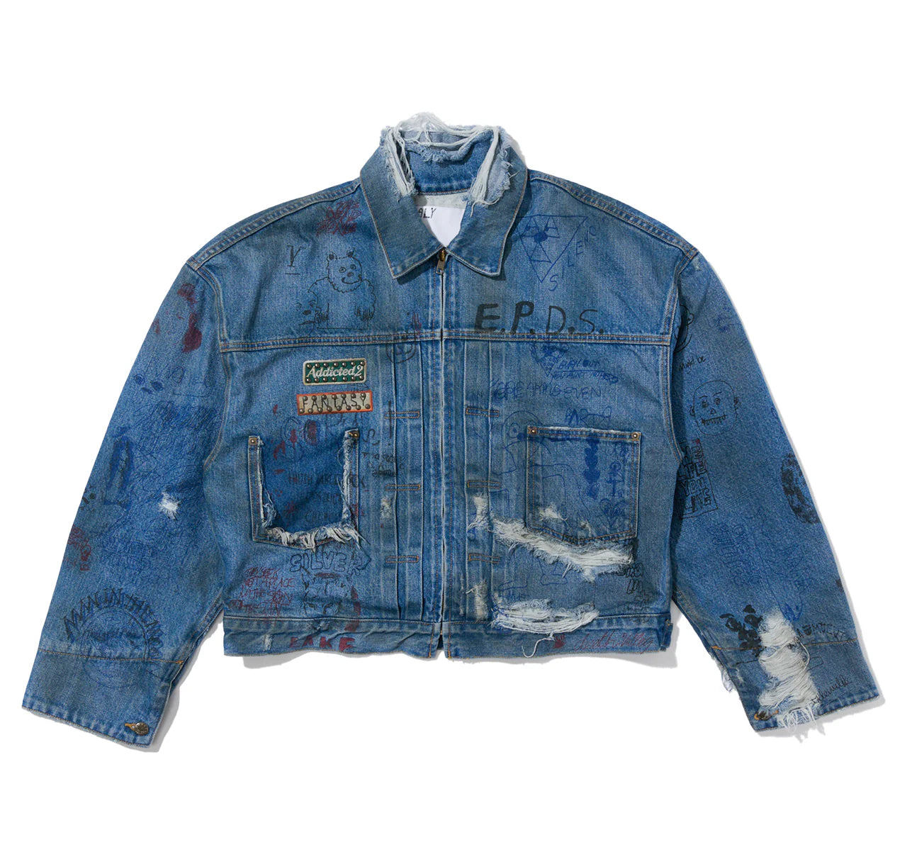 RAGE WILD FANTASY HUGE DENIM JACKET（HANDCRAFTED）FANTASY LAND