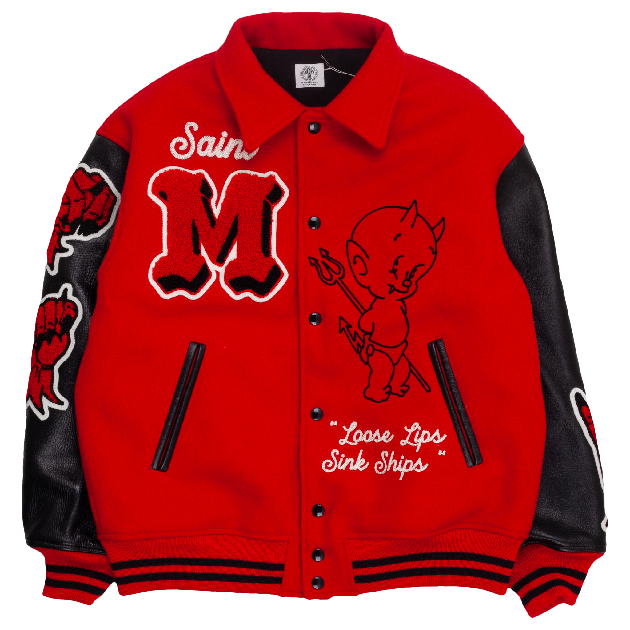 Saint Mxxxxxx Devil Varsity Letter Jacket