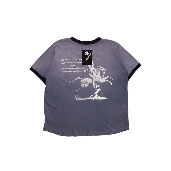 Porcelain Dog Patch Ringer T-Shirt
