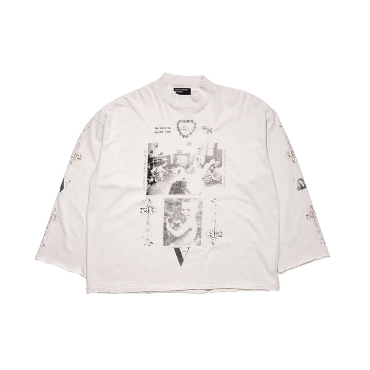 Cherry Mock Neck LS T-Shirt