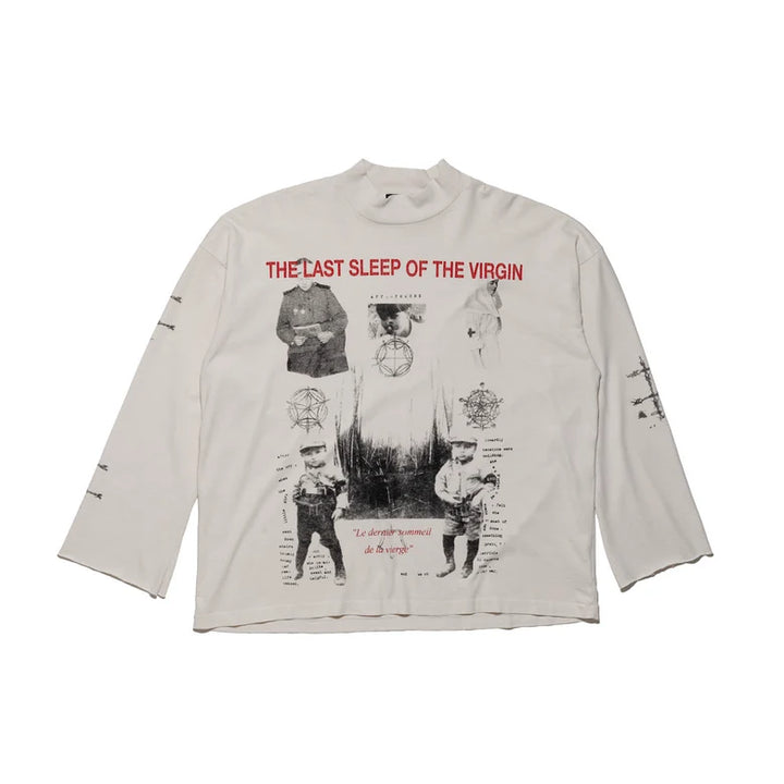 Last Sleep (Of The Virgin) Mock Neck LS T-Shirt