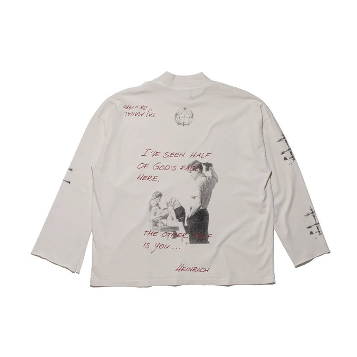 Last Sleep (Of The Virgin) Mock Neck LS T-Shirt