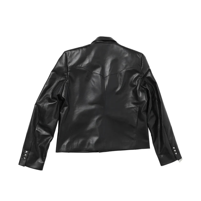Western Perfect Leather Blazer