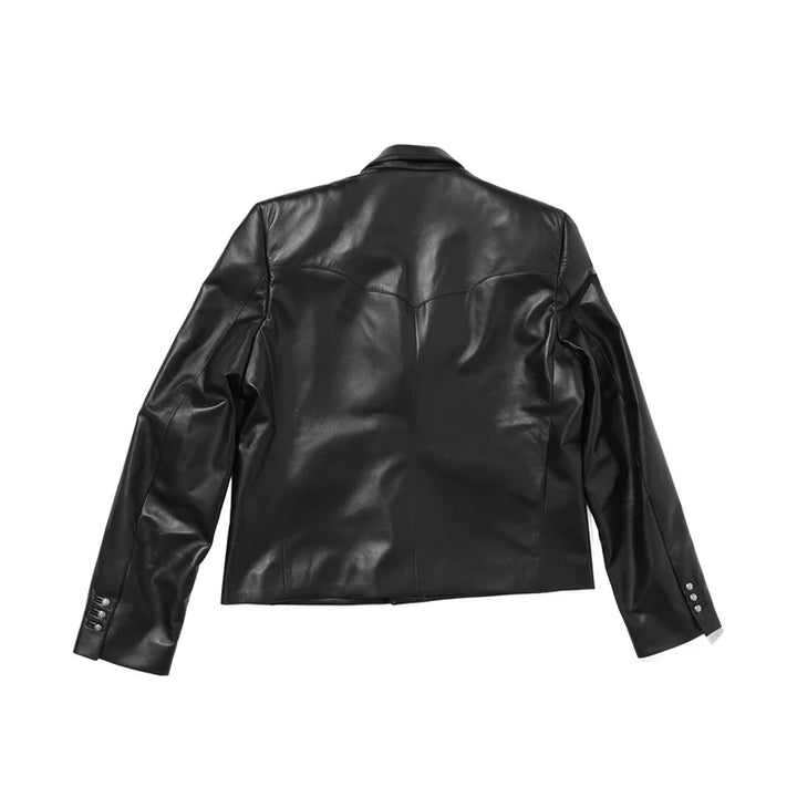 Western Perfect Leather Blazer