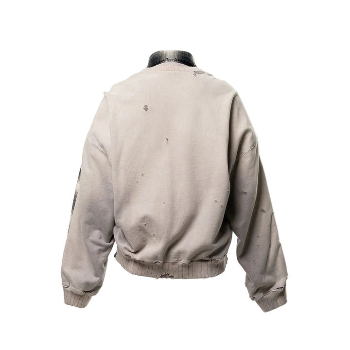 Front Back Combined Check Shirt