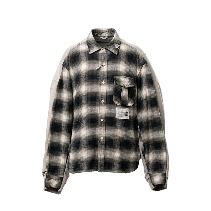 Front Back Combined Check Shirt