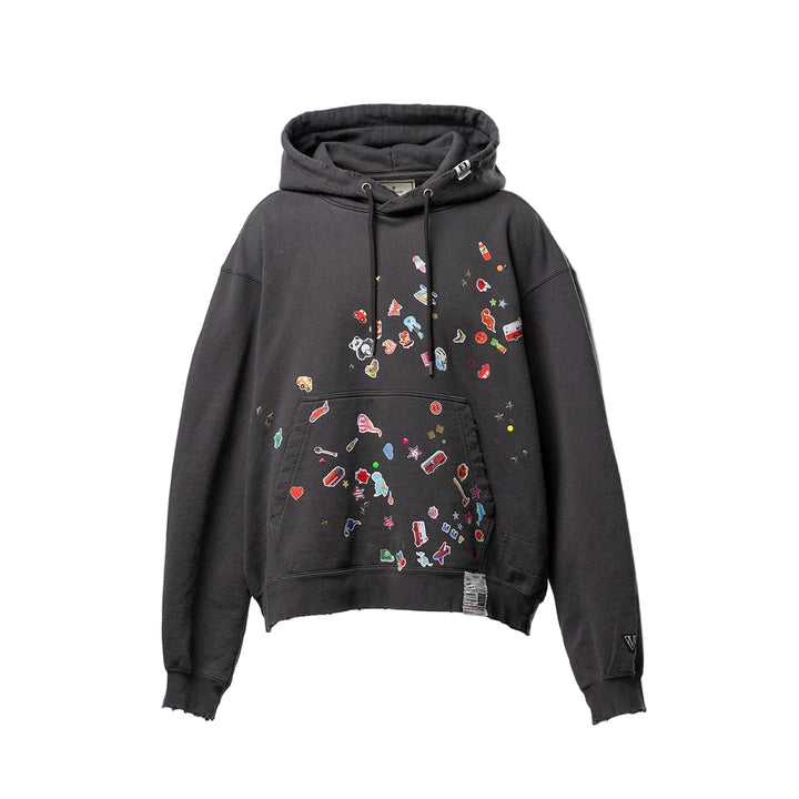 Kids Sticker Printed Hoodie