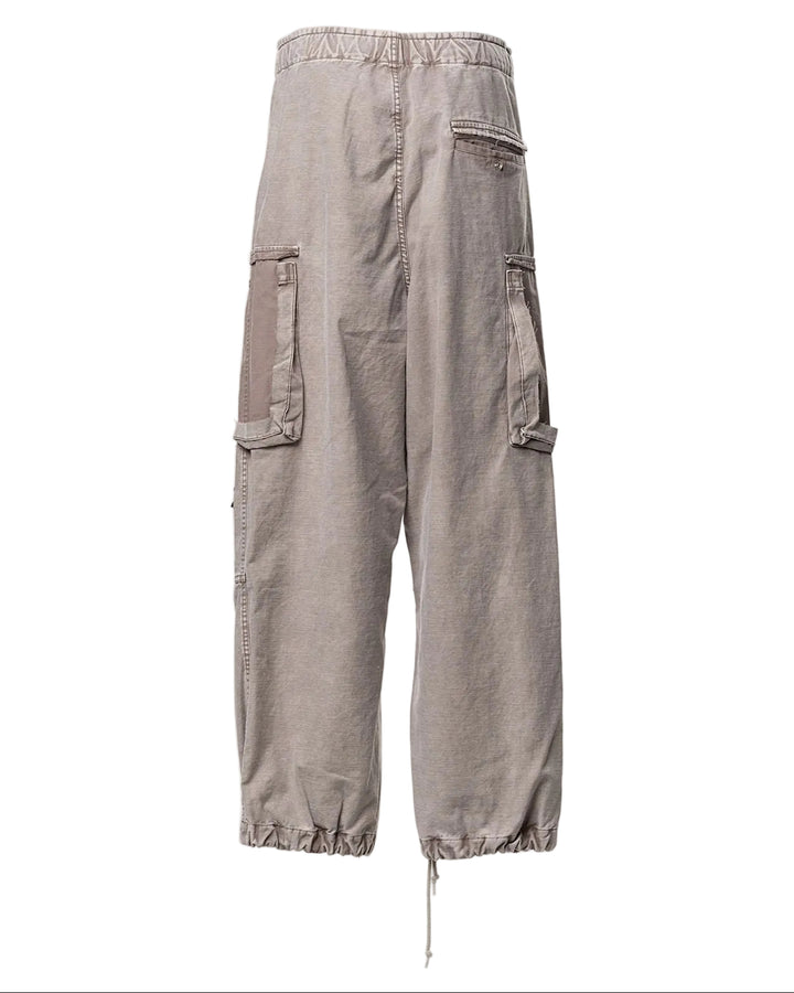 Cotton Satin Cargo Pants