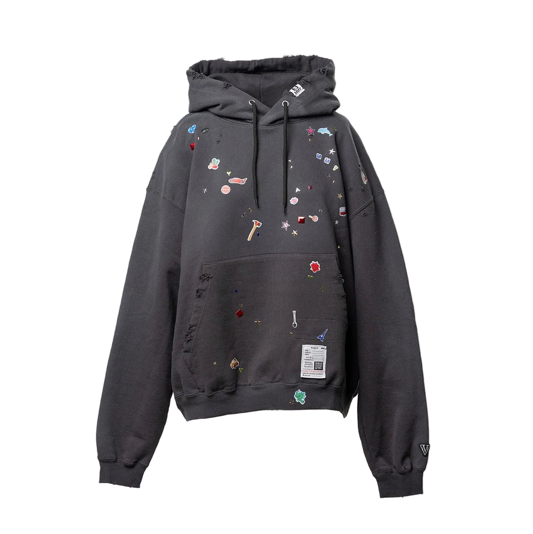 Kids Sticker Printed Hoodie