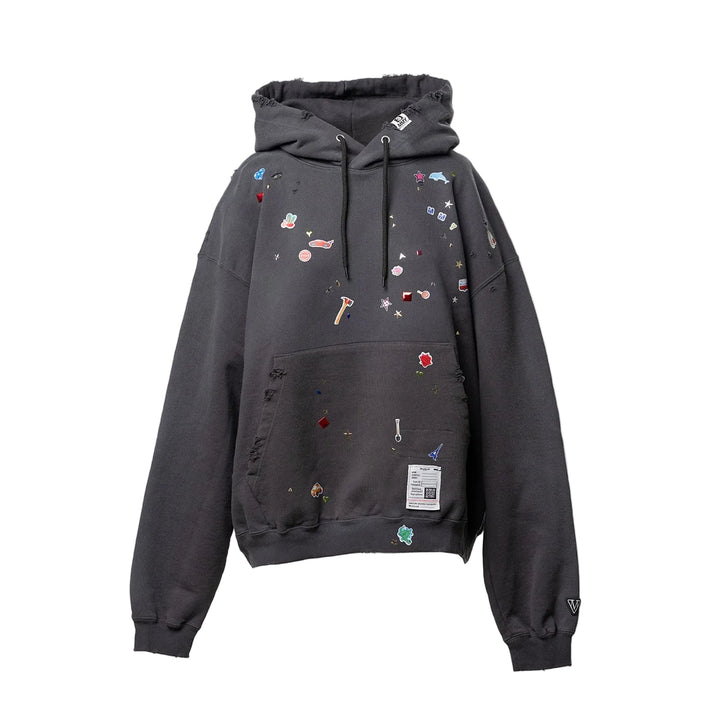 Kids Sticker Printed Hoodie