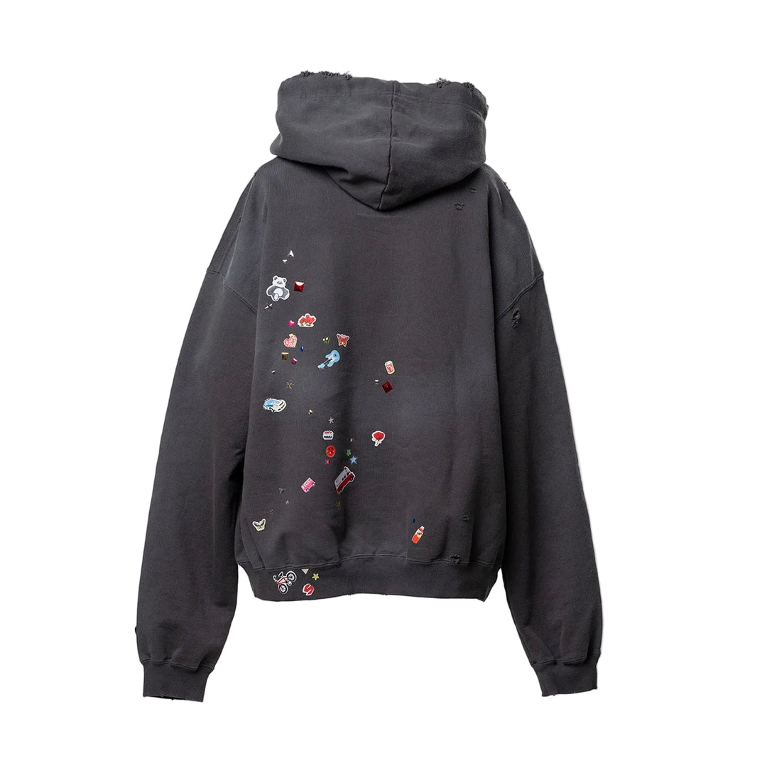 Kids Sticker Printed Hoodie