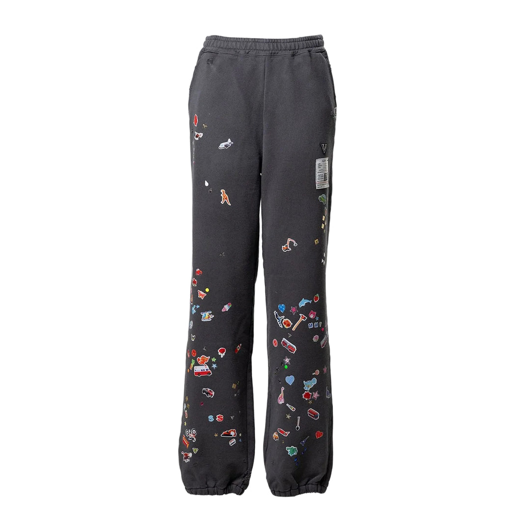 Kids Sticker Printed Sweat Pants