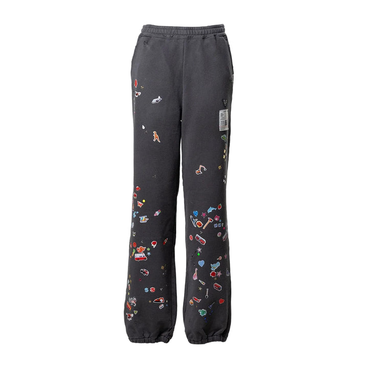 Kids Sticker Printed Sweat Pants