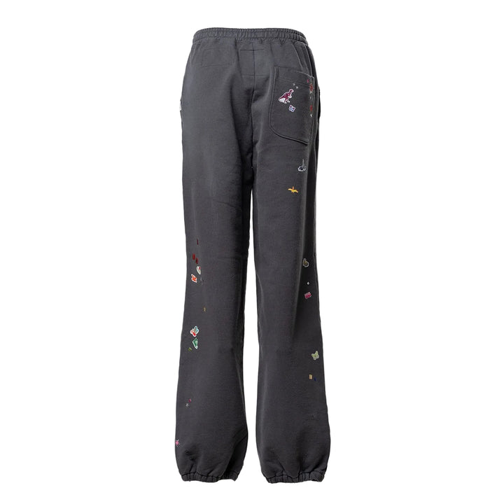 Kids Sticker Printed Sweat Pants