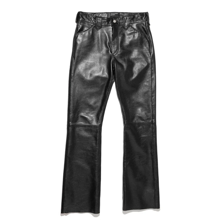 Pilot Leather Flare Jeans