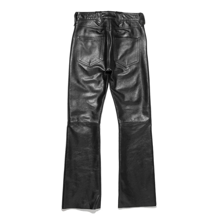 Pilot Leather Flare Jeans