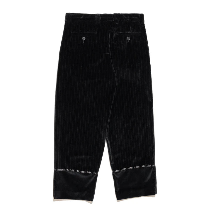 Velvet Stripe Carrot Leg Trousers