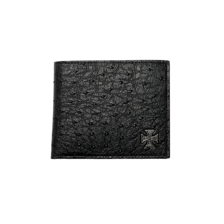 Ostrich Iron Cross Wallet
