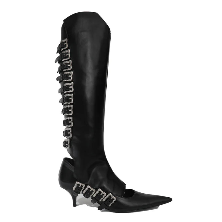 Kitten Heel With Spats