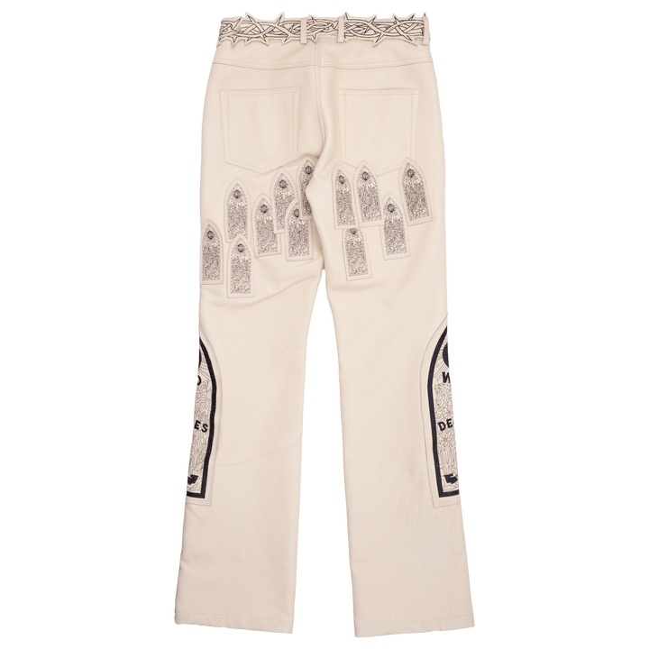 Patched Arch Embroidered Pant