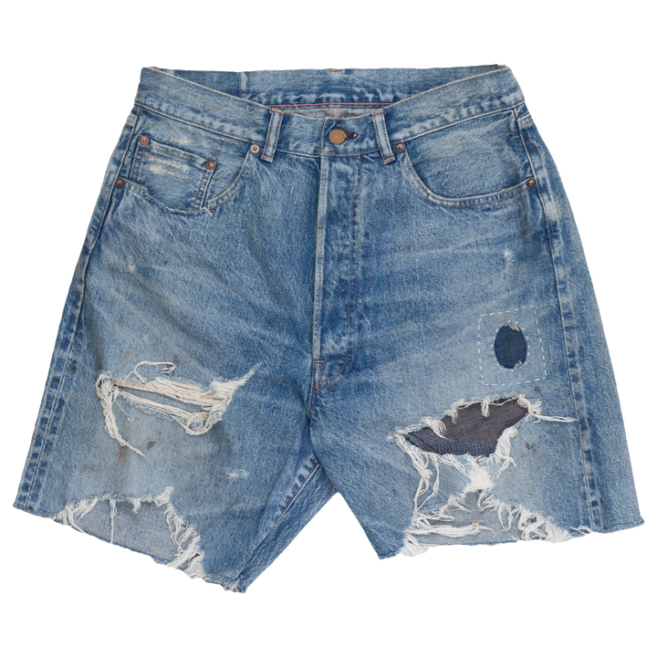 Damage Denim Shorts