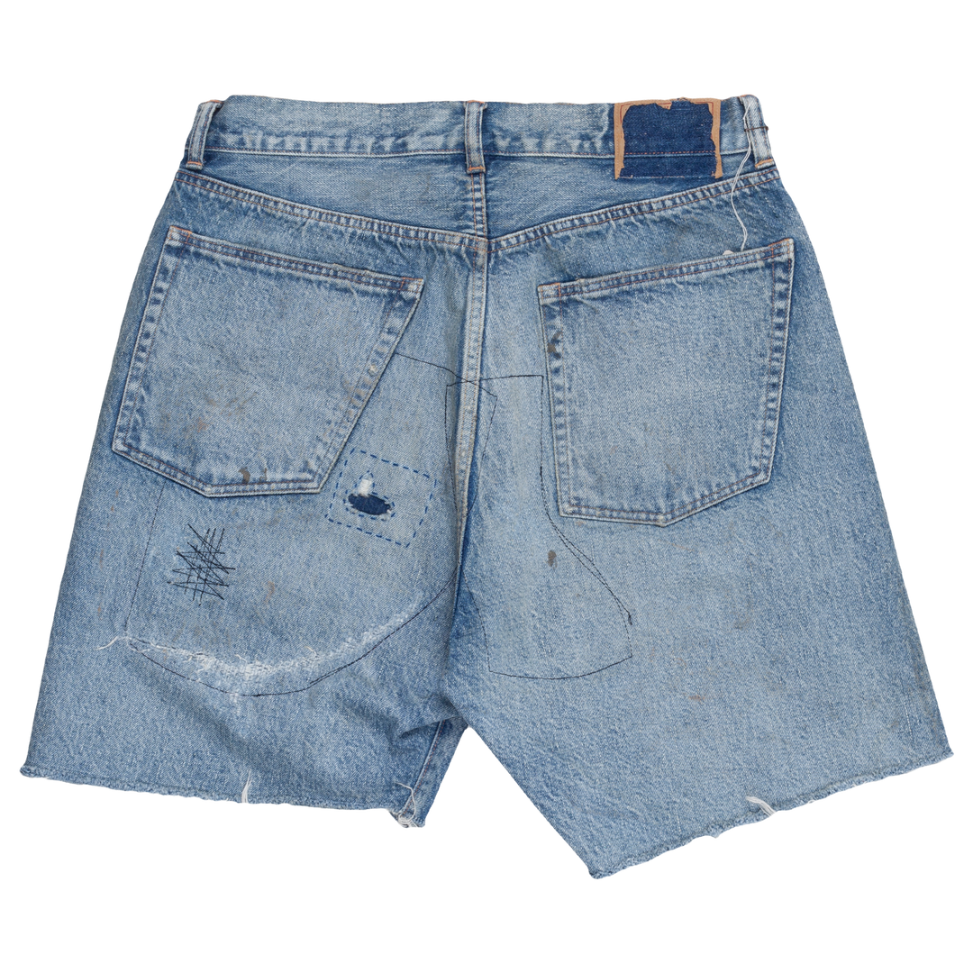 Damage Denim Shorts