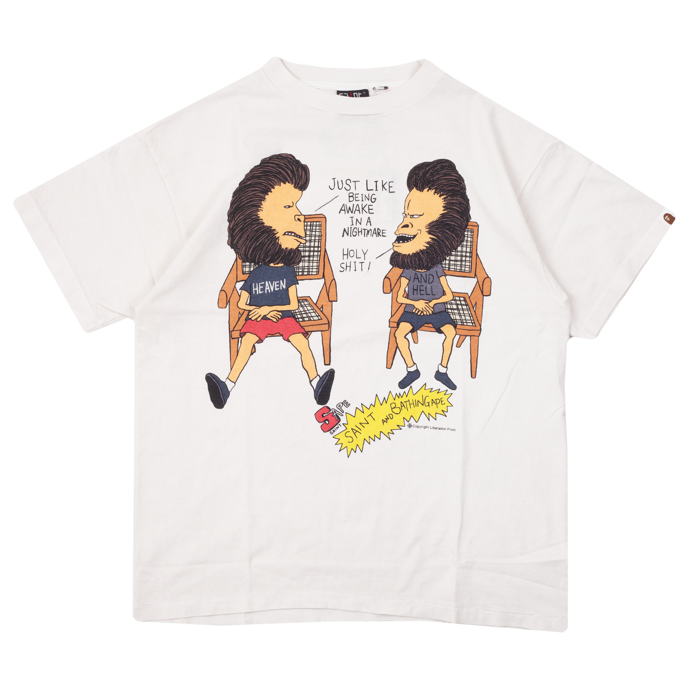 SAINT MICHAEL X BAPE HVN & HELL SS TEE