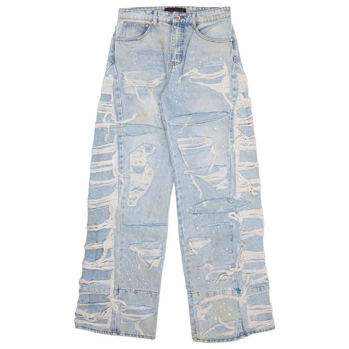 Ultra Flare Distressed Denim