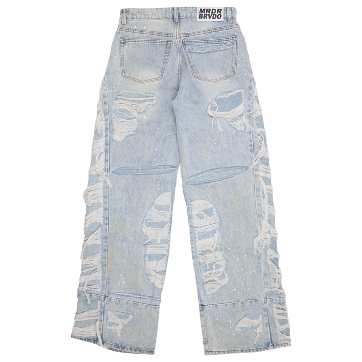 Ultra Flare Distressed Denim