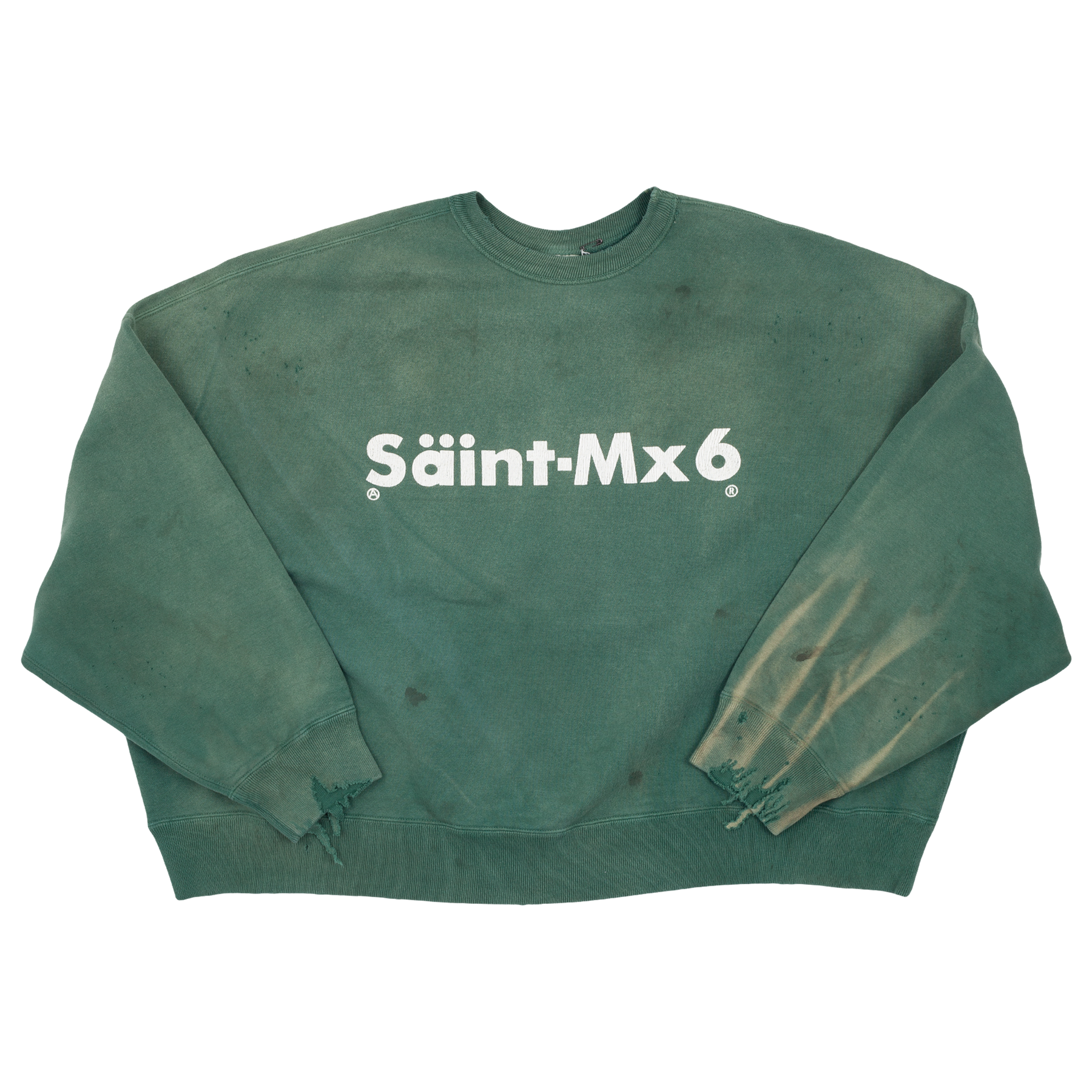 新品 SAINT MICHAEL CREW SWT YOUTH GREEN L 新品 SAINT MICHAEL CREW SWT YOUTH GREEN L