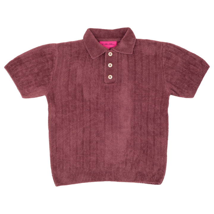 Chenille Rib Short-Sleeved Polo