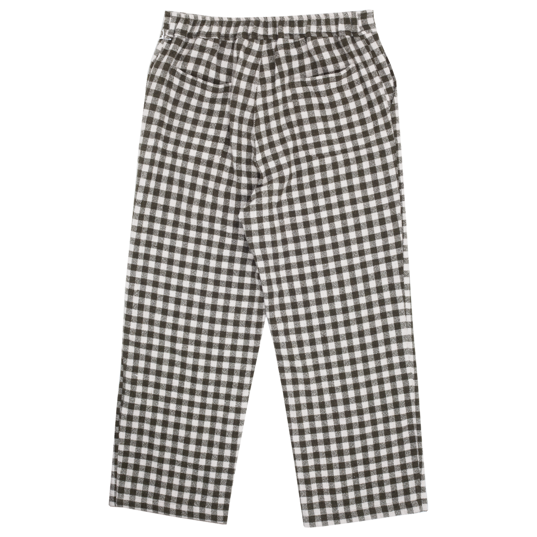 Gingham Drawstring Pant