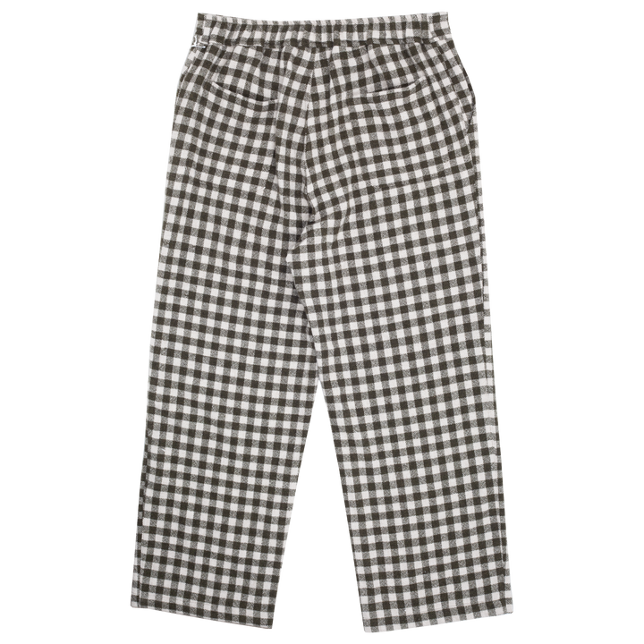 Gingham Drawstring Pant