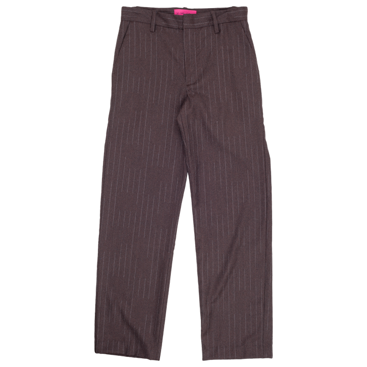 Chalkstripe Flat Front Trouser