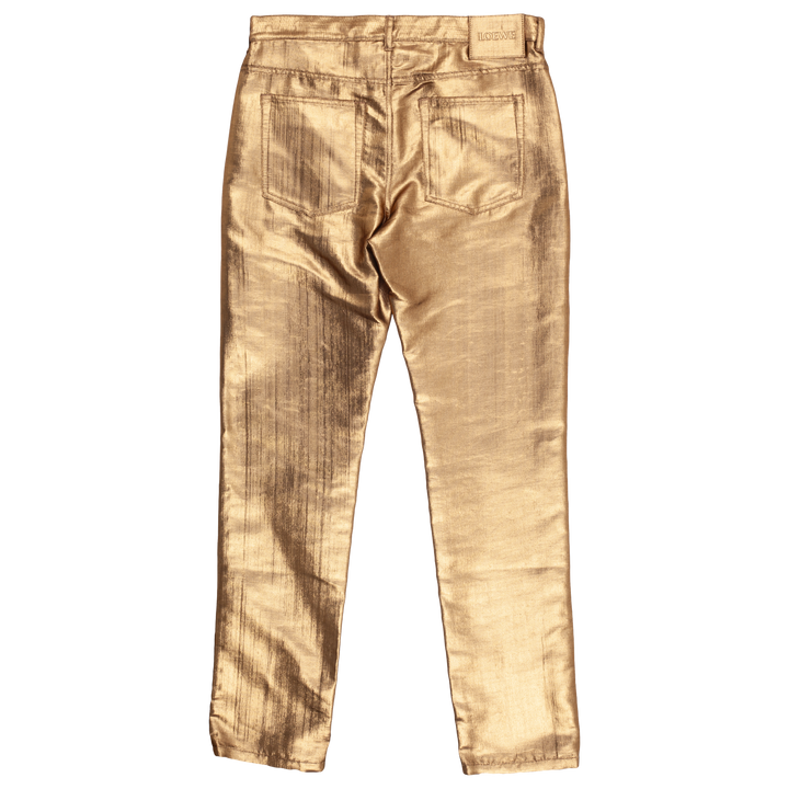 Golden Skinny Trousers