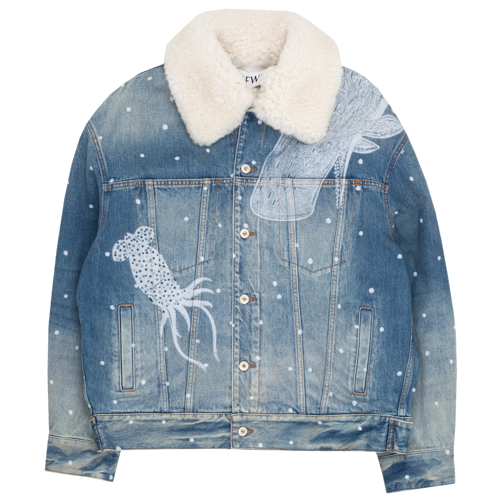 Ameri（アメリ）の「MOUTON LAYERED DENIM JACKET（デニム