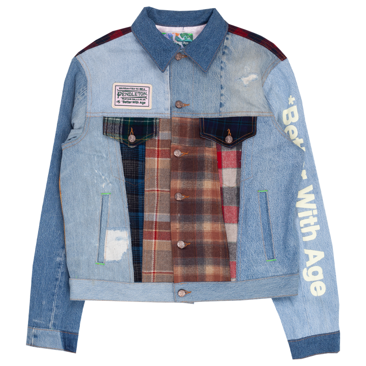 Albany Mix Media Denim Jacket