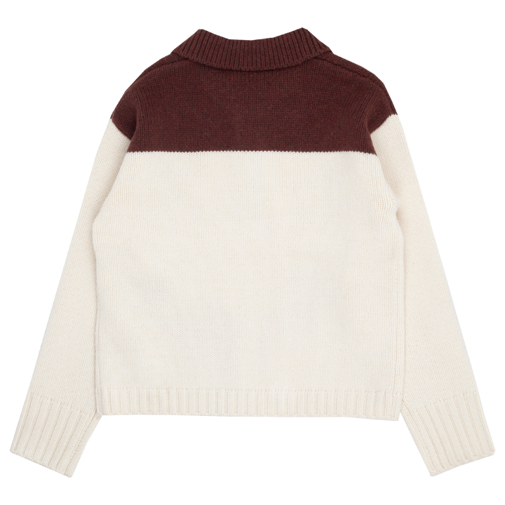 House Intarsia Polo Sweater