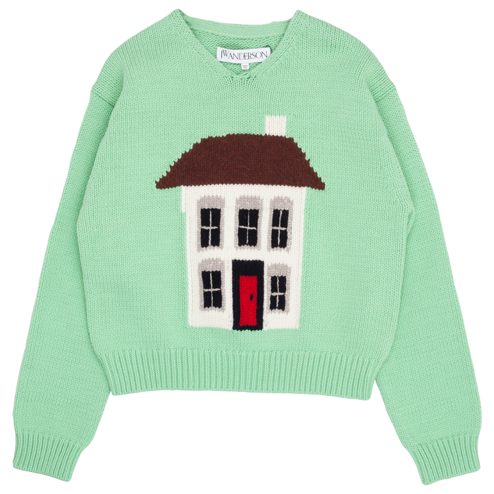 House Intarsia Sweater