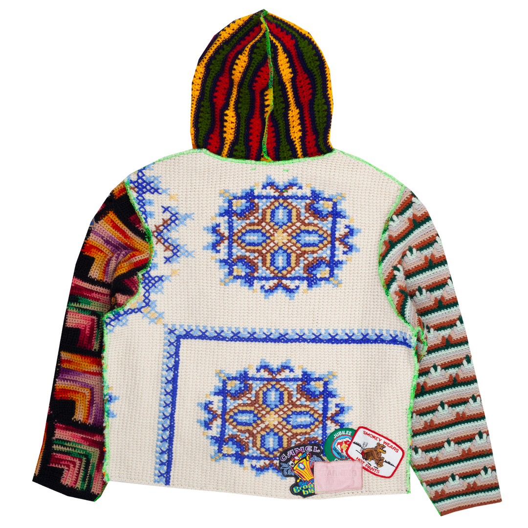 Nonna's Hand-Knit Full-Zip Hoodie