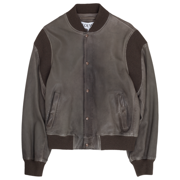 Bomber Jacket in Nappa Lambskin