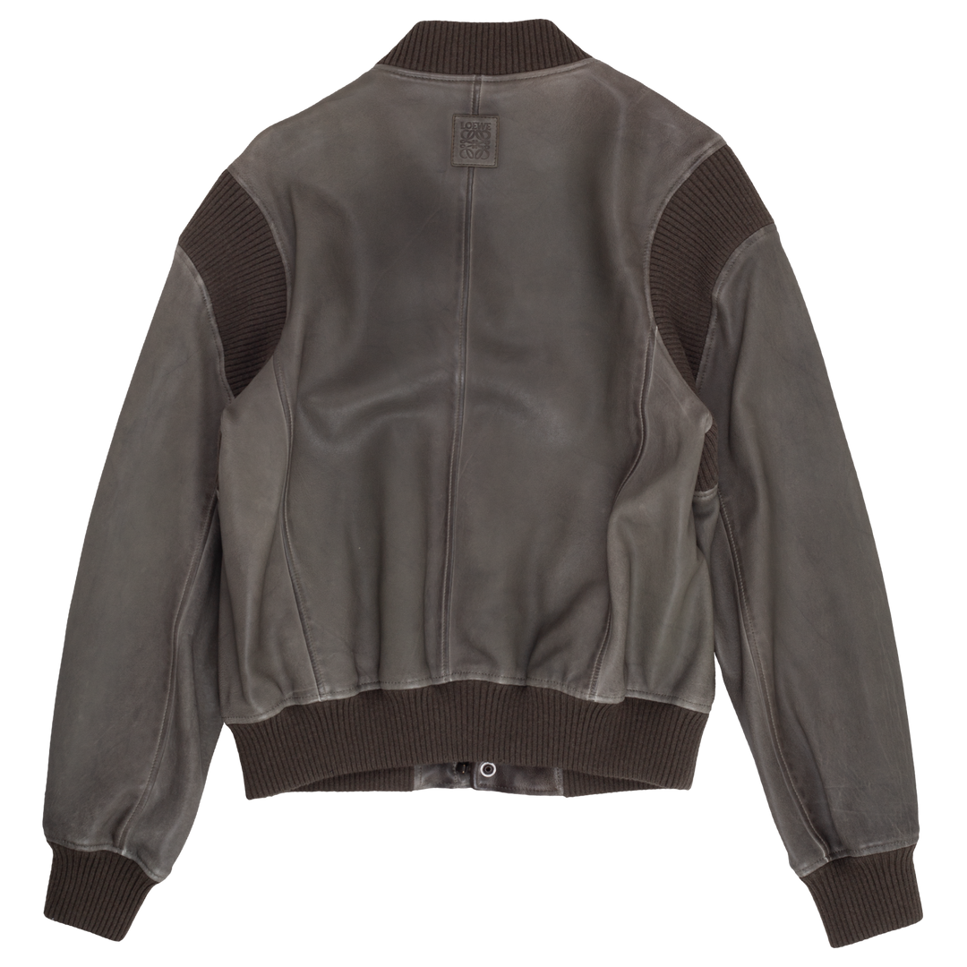 Bomber Jacket in Nappa Lambskin