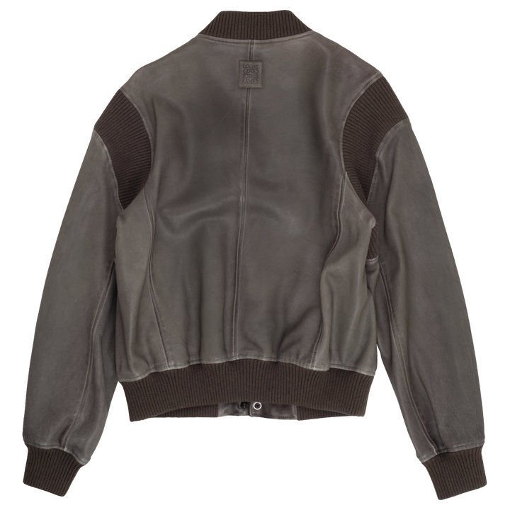 Bomber Jacket in Nappa Lambskin