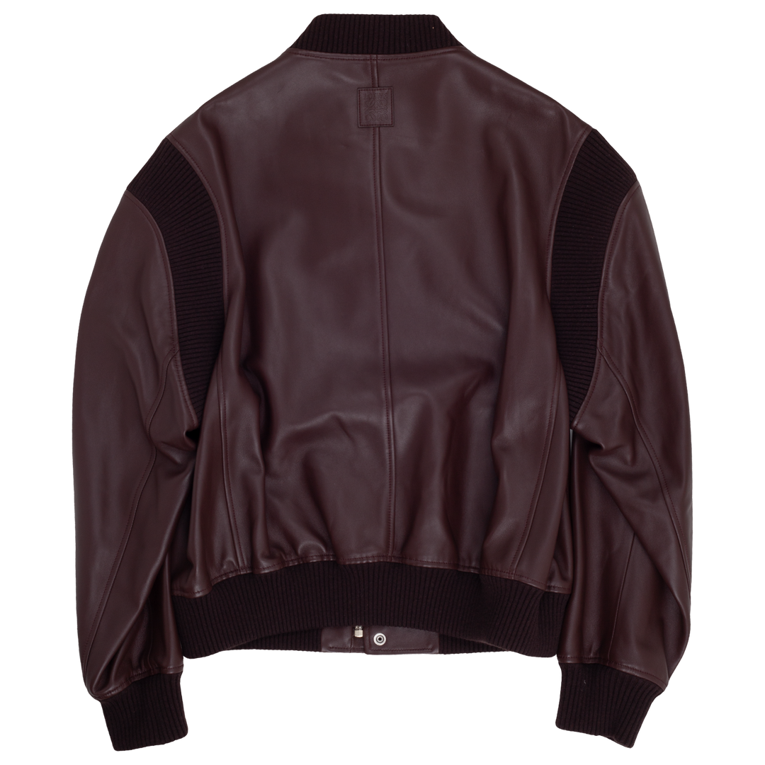 Bomber Jacket in Nappa Lambskin