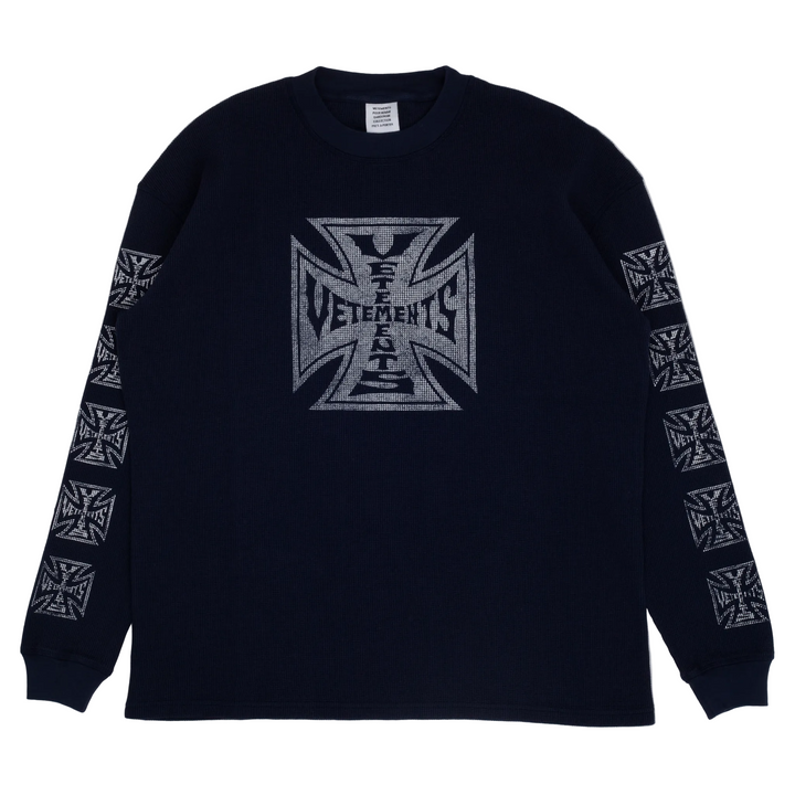 Biker Cross Waffle Longsleeve