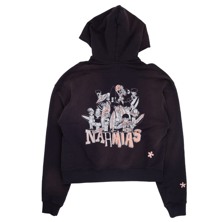 Flower Groms Zip Up Hoodie