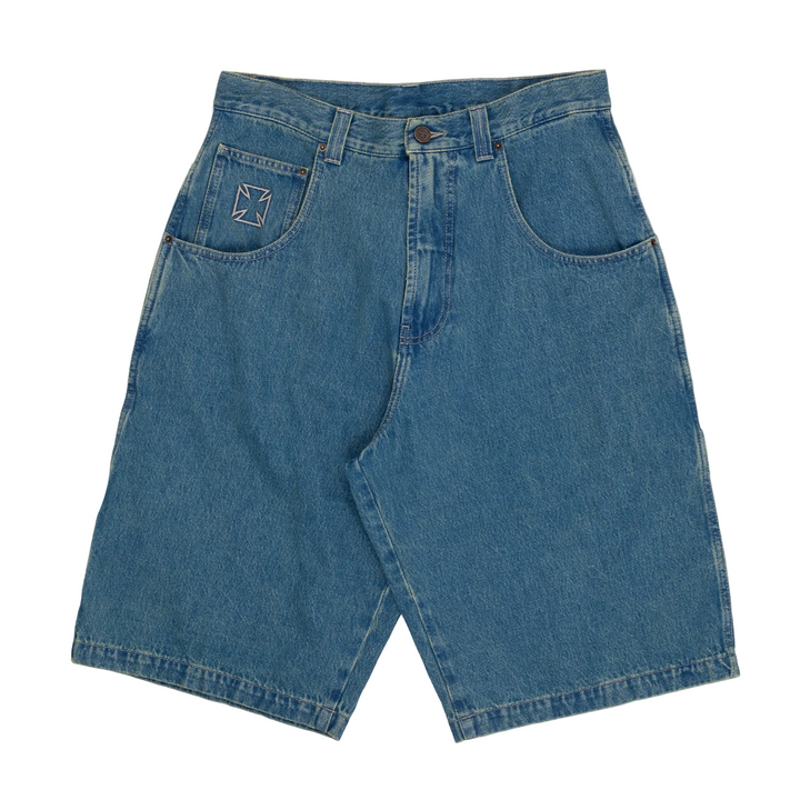 Biker Cross Hip-Hop Denim Shorts