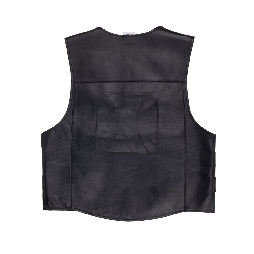 Leather Velcro Vest