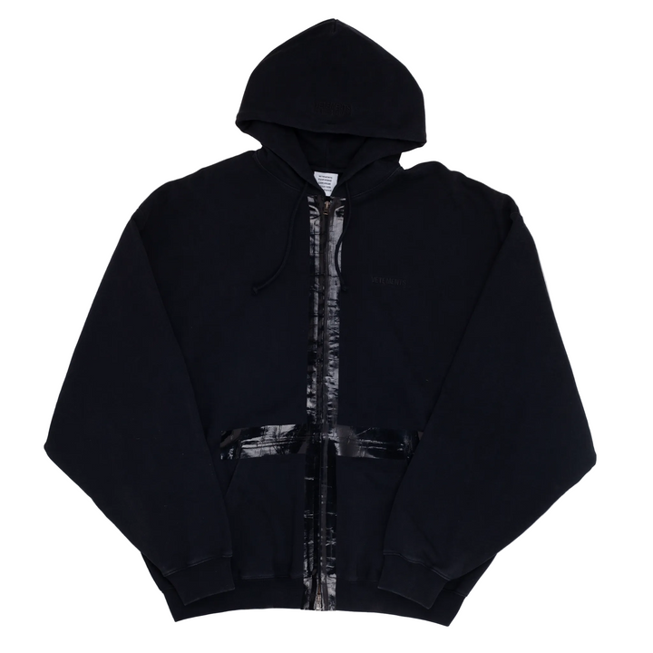 Taped Zip-Up Hoodie